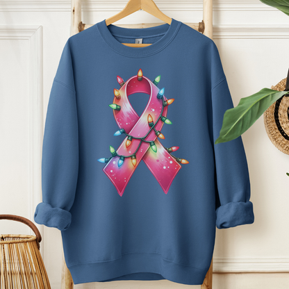 Light Ribbon🎗️Cancer support Sweatshirt (Christmas Limited Edition)