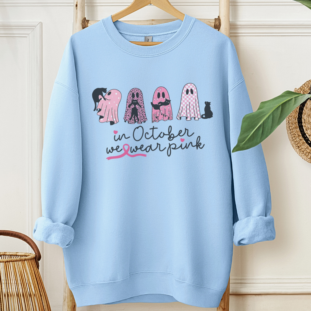 Ghost October🎗️Cancer support Sweatshirt