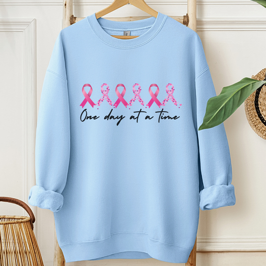 One day (Ribbon)🎗️Cancer support Sweatshirt