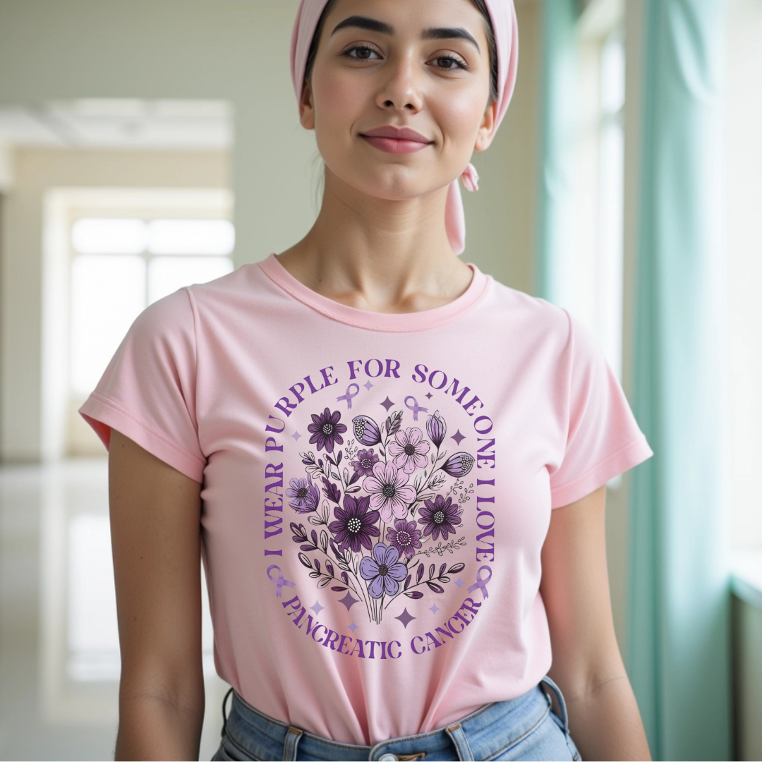 Purple🎗️ Cancer Support T-shirt