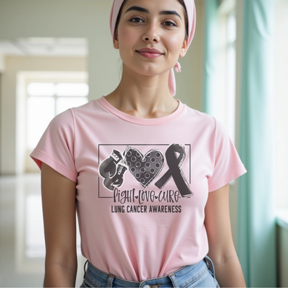 Lung Awareness 🎗️ Cancer Support T-shirt