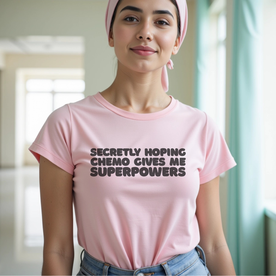 Superpowers (Black)🎗️ Cancer Support T-shirt