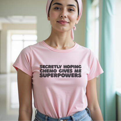 Superpowers (Black)🎗️ Cancer Support T-shirt