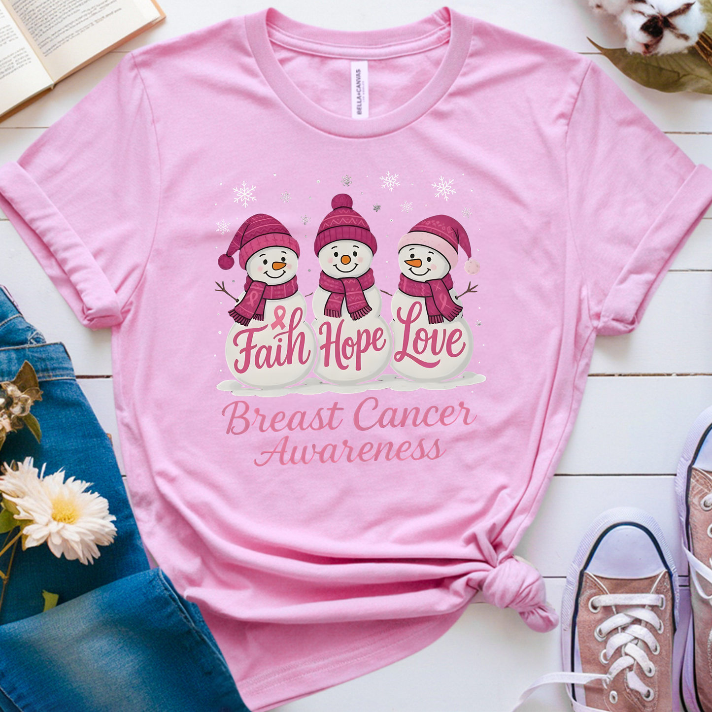 Snow🎗️ Cancer Support T-shirt (Christmas Limited Edition)