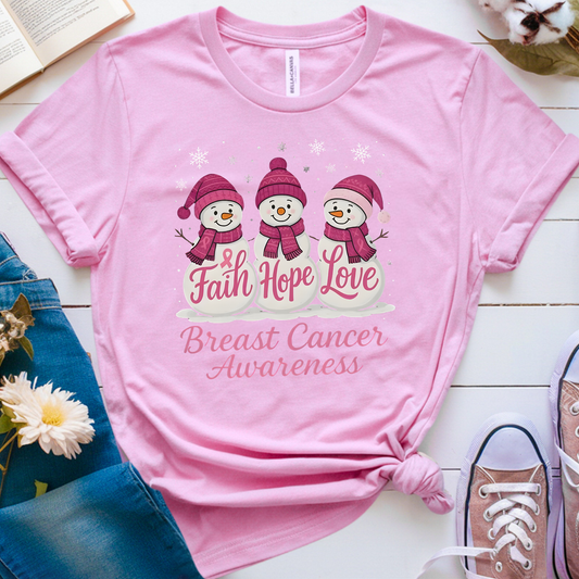 Snow🎗️ Cancer Support T-shirt (Christmas Limited Edition)