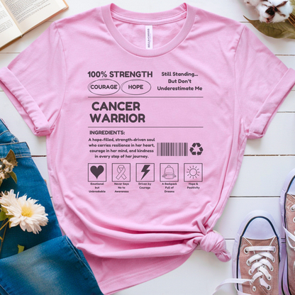 100% Strength🎗️ Cancer Support T-shirt