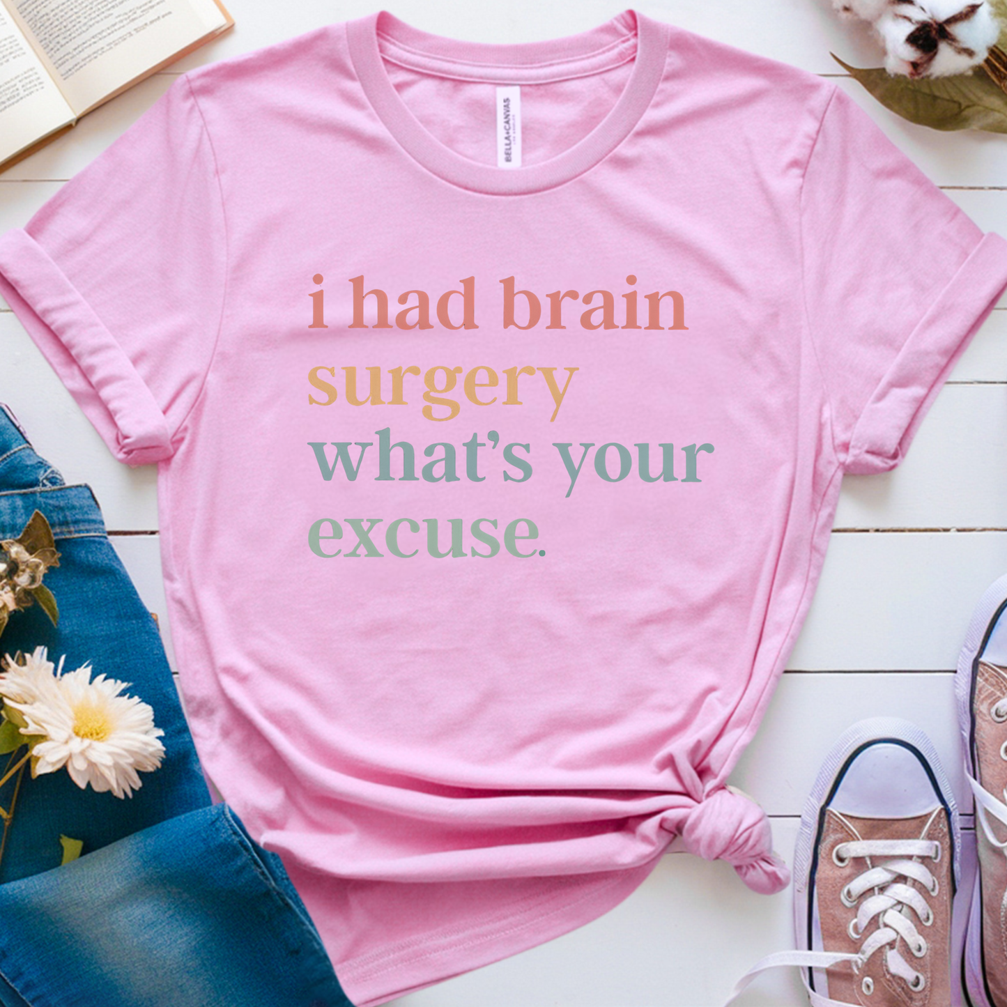 Brain Excuse🎗️ Cancer Support T-shirt