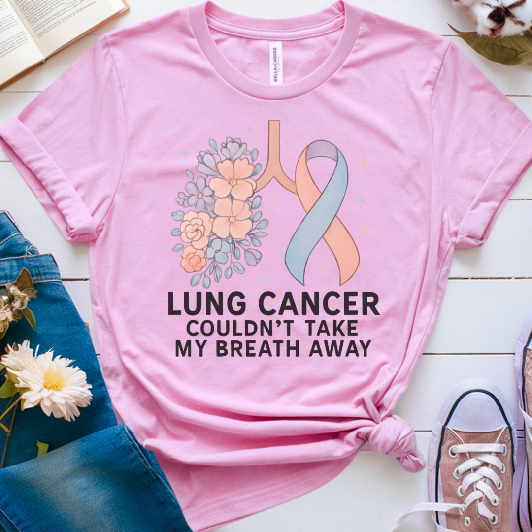 Lung Flowers🎗️ Cancer Support T-shirt