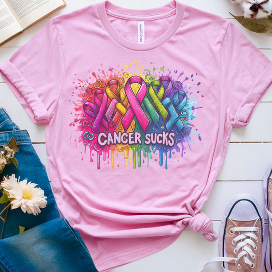 Sucks🎗️ Cancer Support T-shirt