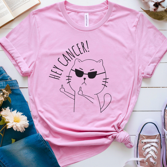 Hey Cancer 🎗️ Cancer Support T-shirt
