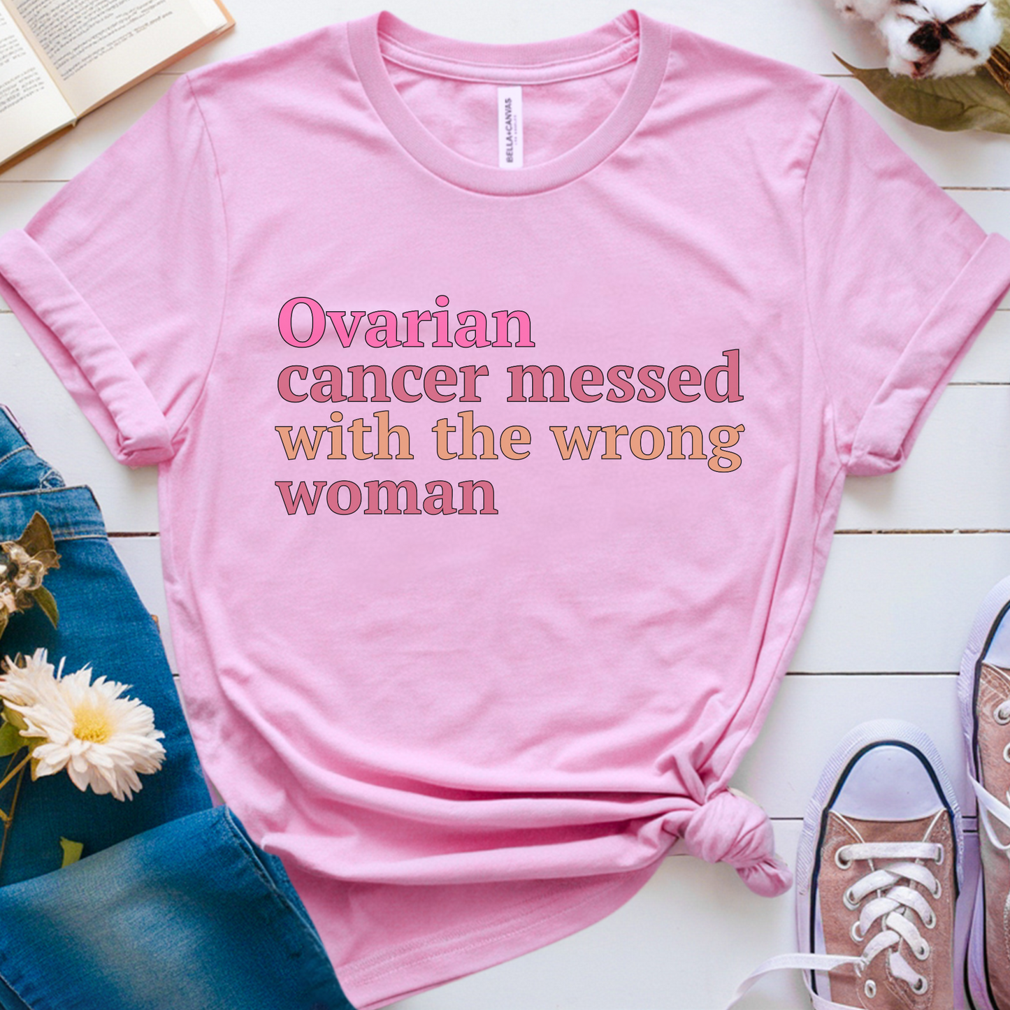 Ovarian🎗️ Cancer Support T-shirt