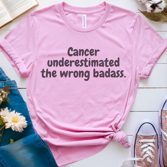 Underestimated🎗️ Cancer Support T-shirt