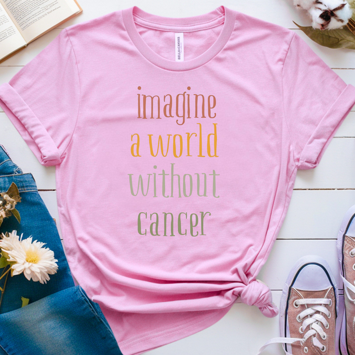 Imagine🎗️ Cancer Support T-shirt