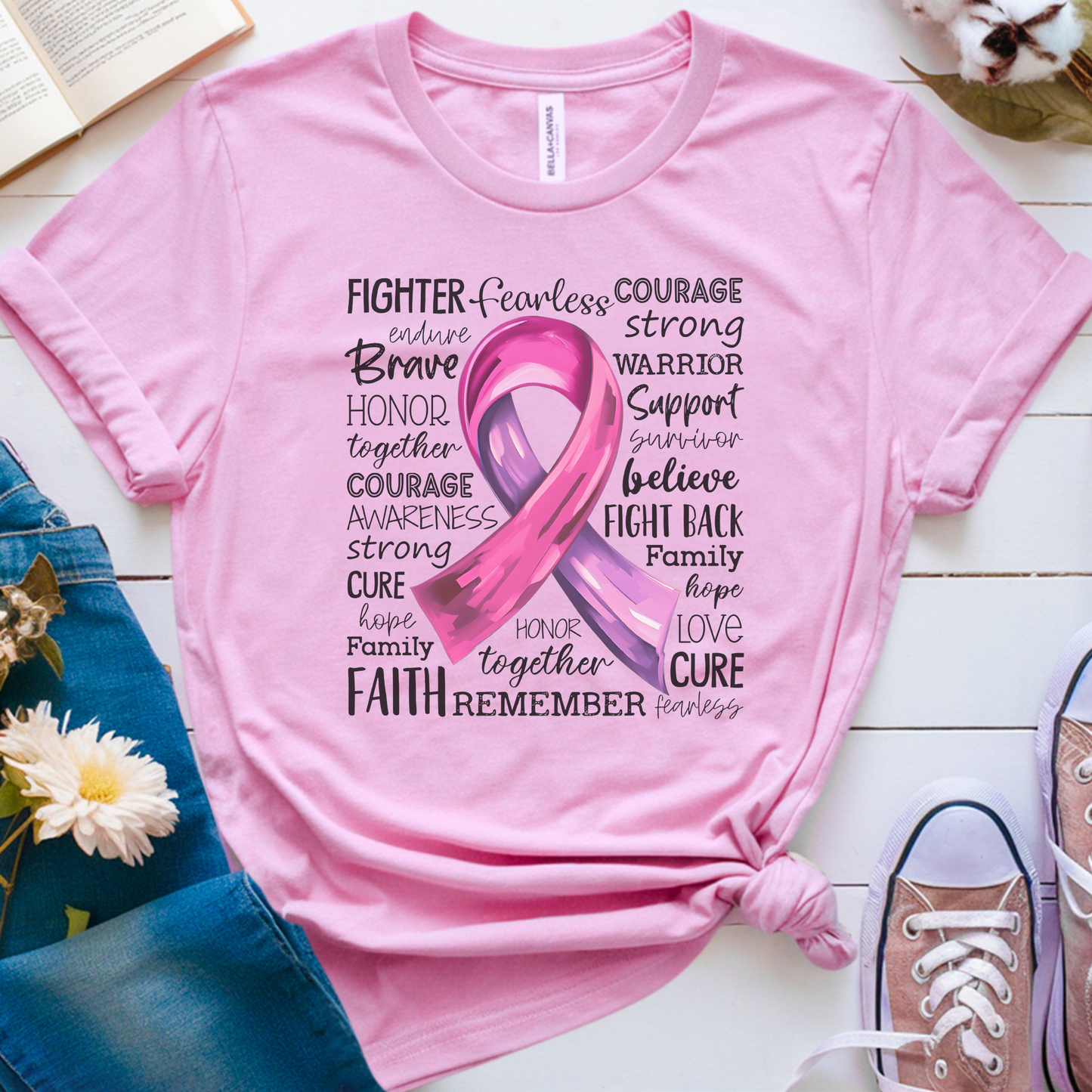 Pink Ribbon🎗️ Cancer Support T-shirt