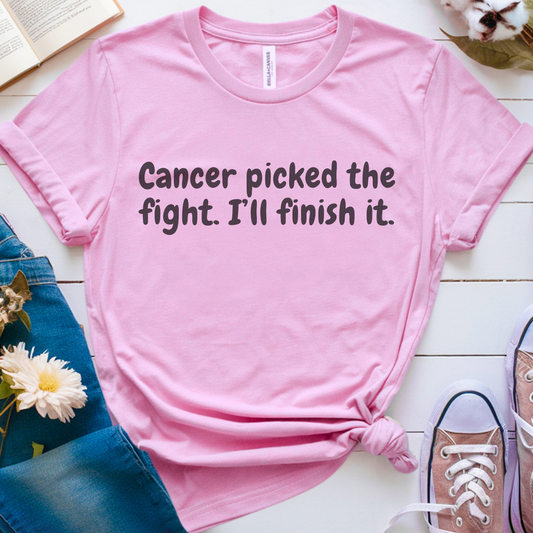 Finish It🎗️ Cancer Support T-shirt