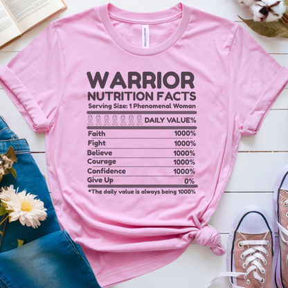 Nutrition Facts🎗️ Cancer Support T-shirt