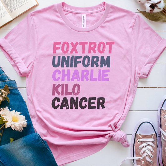 Foxtrot🎗️ Cancer Support T-shirt