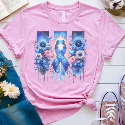 Colon Flowers🎗️ Cancer Support T-shirt