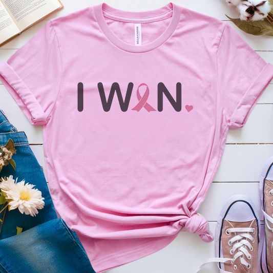 I won Breast🎗️Cancer Support T-shirt