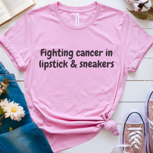 Lipstick🎗️ Cancer Support T-shirt