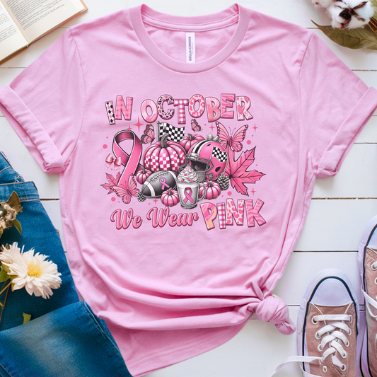 Rugby October🎗️ Cancer Support T-shirt