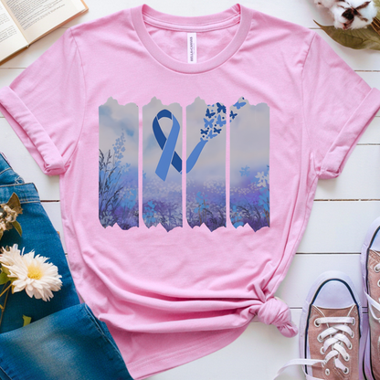 Colon Butterfly🎗️ Cancer Support T-shirt