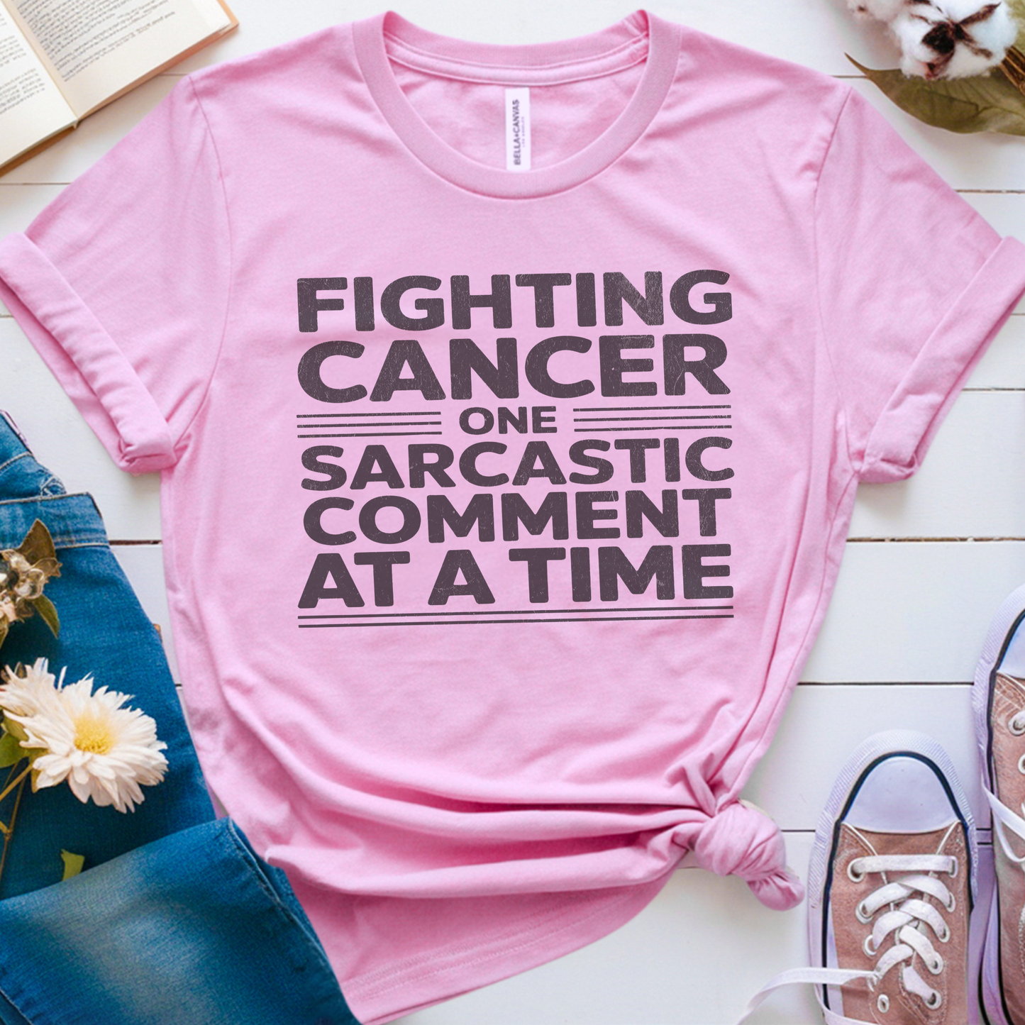 Comment🎗️ Cancer Support T-shirt
