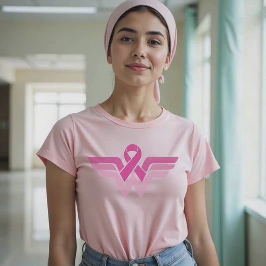 Wonder Woman Breast🎗️ Cancer Support T-shirt