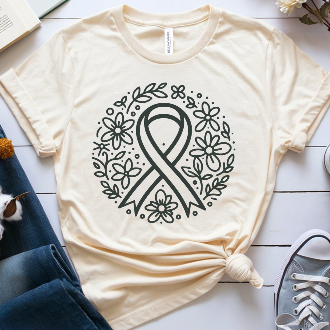 Floral hope 🎗️ Cancer Support T-shirt