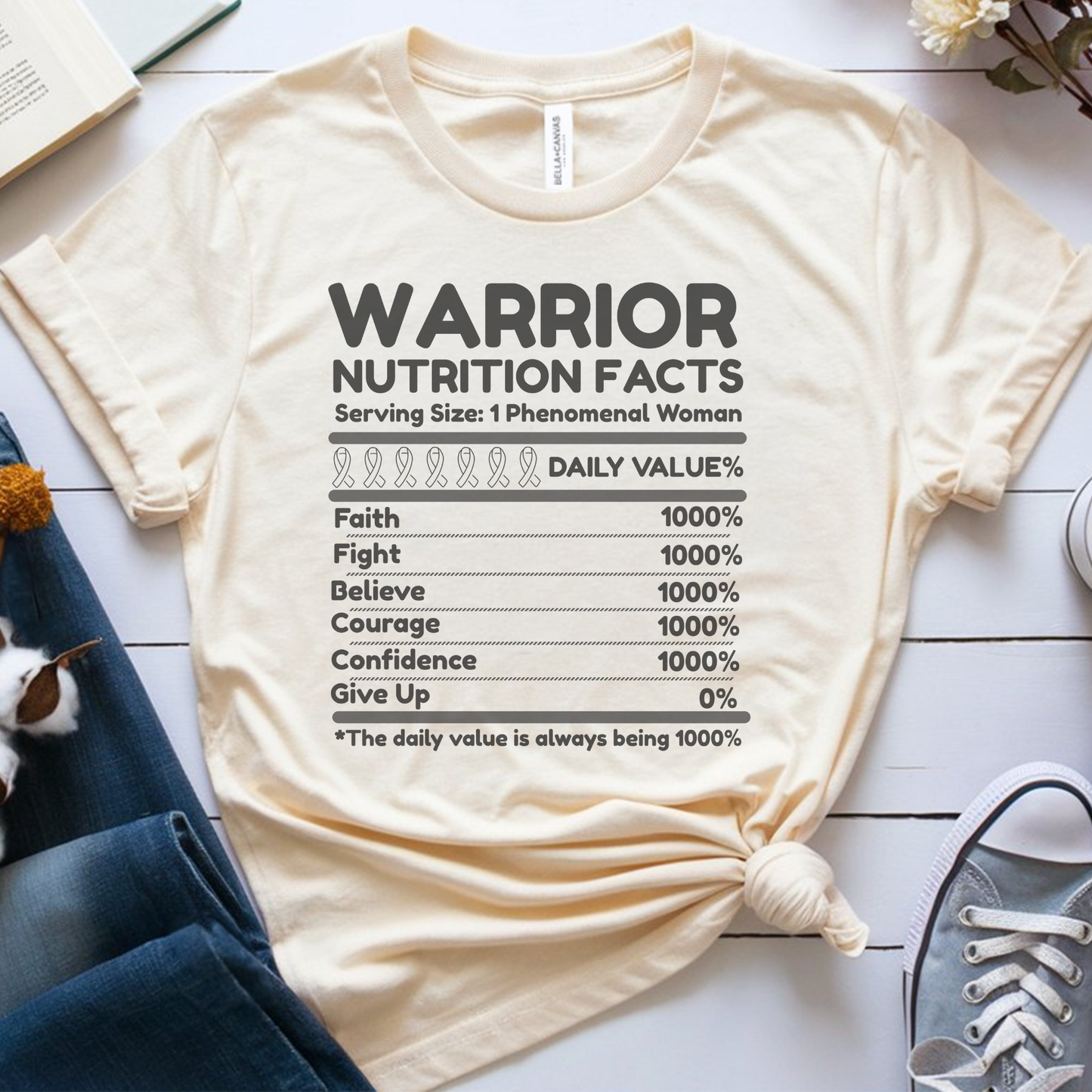 Nutrition Facts🎗️ Cancer Support T-shirt