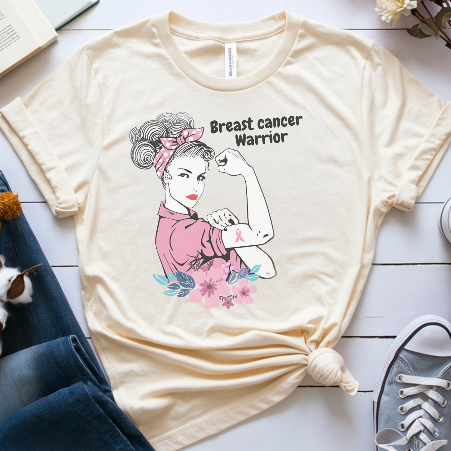 Breast Cancer Warrior🎗️Cancer Support T-shirt