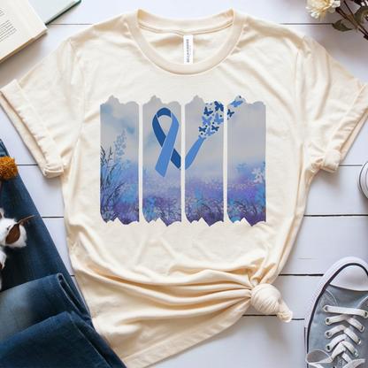 Colon Butterfly🎗️ Cancer Support T-shirt
