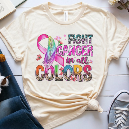In all colors🎗️ Cancer Support T-shirt