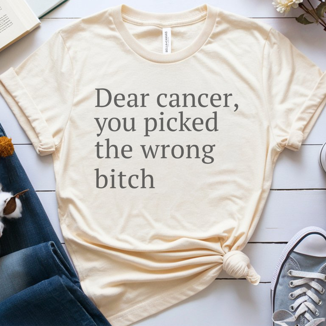 Dear (black font)🎗️ Cancer Support T-shirt