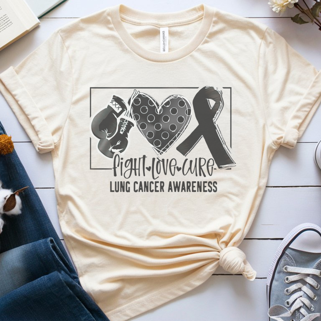 Lung Awareness 🎗️ Cancer Support T-shirt