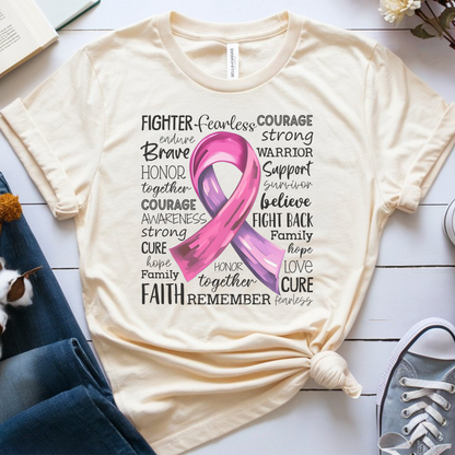 Pink Ribbon🎗️ Cancer Support T-shirt