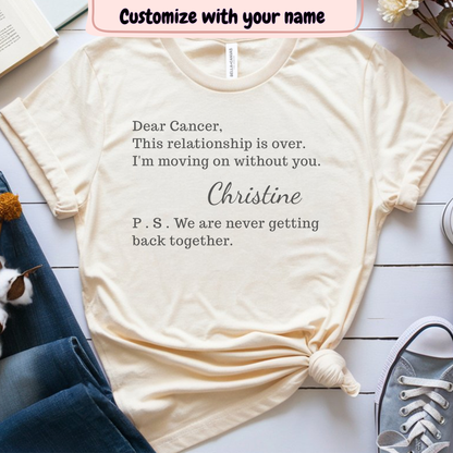 Over🎗️(PERSONALIZED) Cancer Support T-shirt