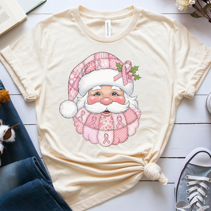 Santa🎗️ Cancer Support T-shirt (Christmas Limited Edition)