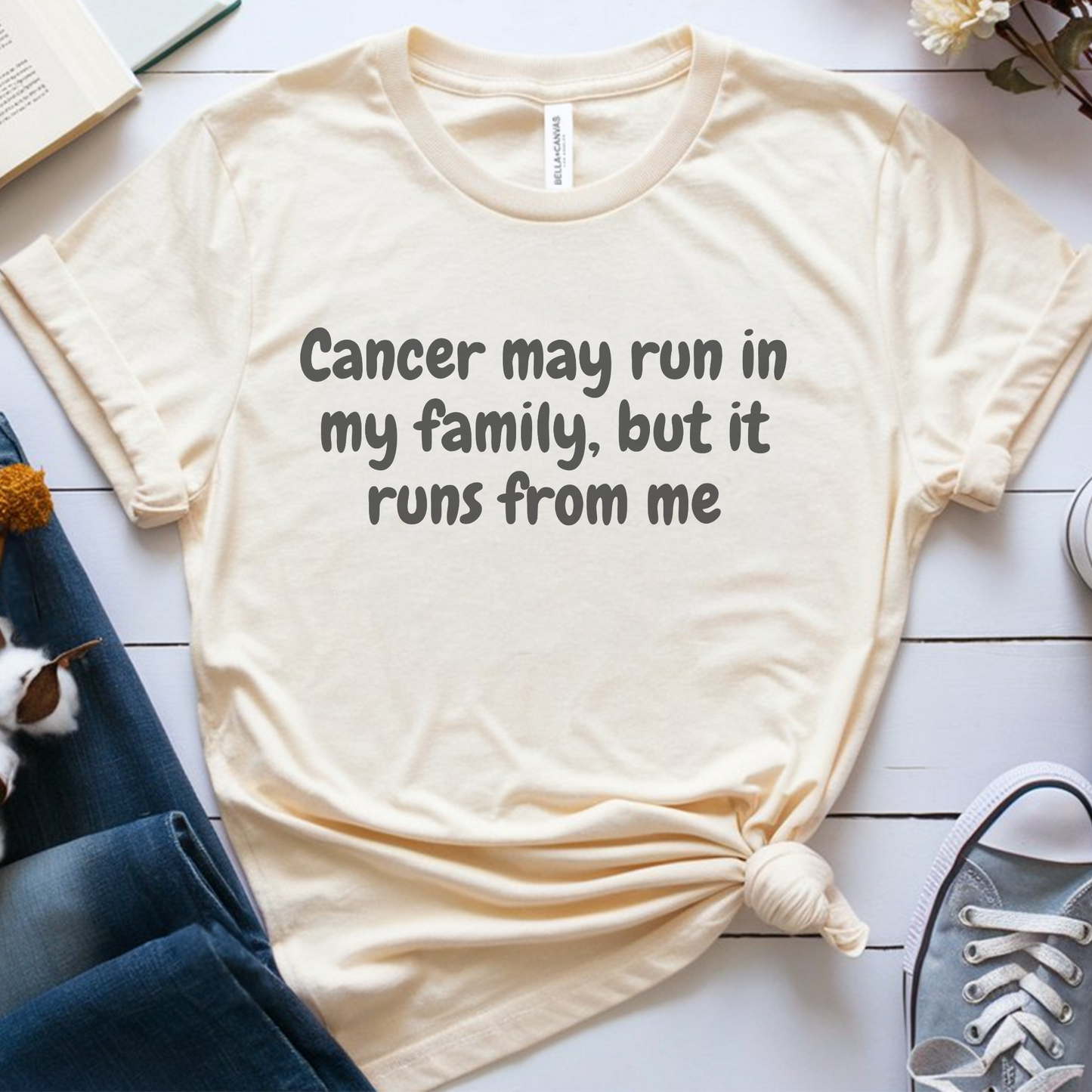Runs From me🎗️ Cancer Support T-shirt