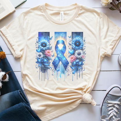 Colon Flowers🎗️ Cancer Support T-shirt