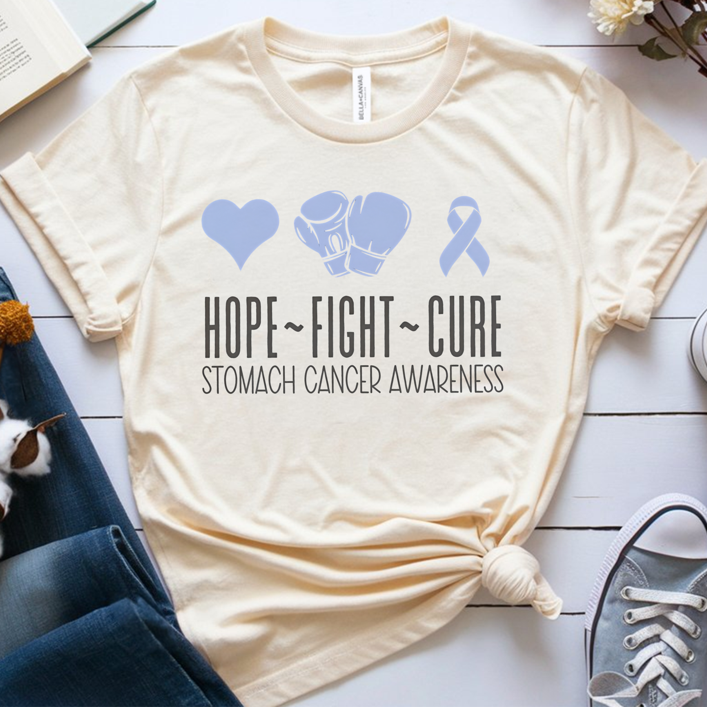 Stomach Hope🎗️ Cancer Support T-shirt