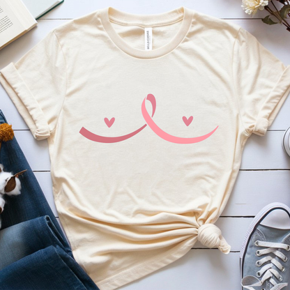 Breast Hearts🎗️ Cancer Support T-shirt