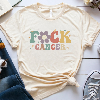 F. Cancer Flower🎗️ Cancer Support T-shirt