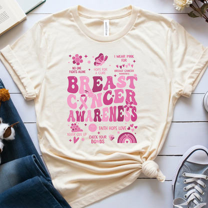 Check your Boobs🎗️ Cancer Support T-shirt