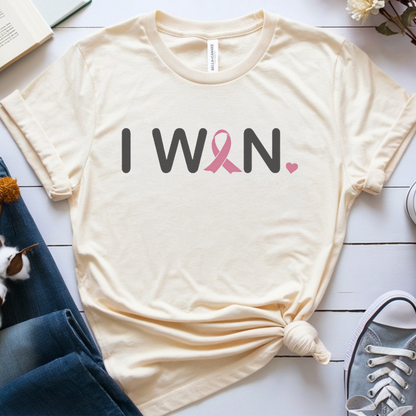 I won Breast🎗️Cancer Support T-shirt