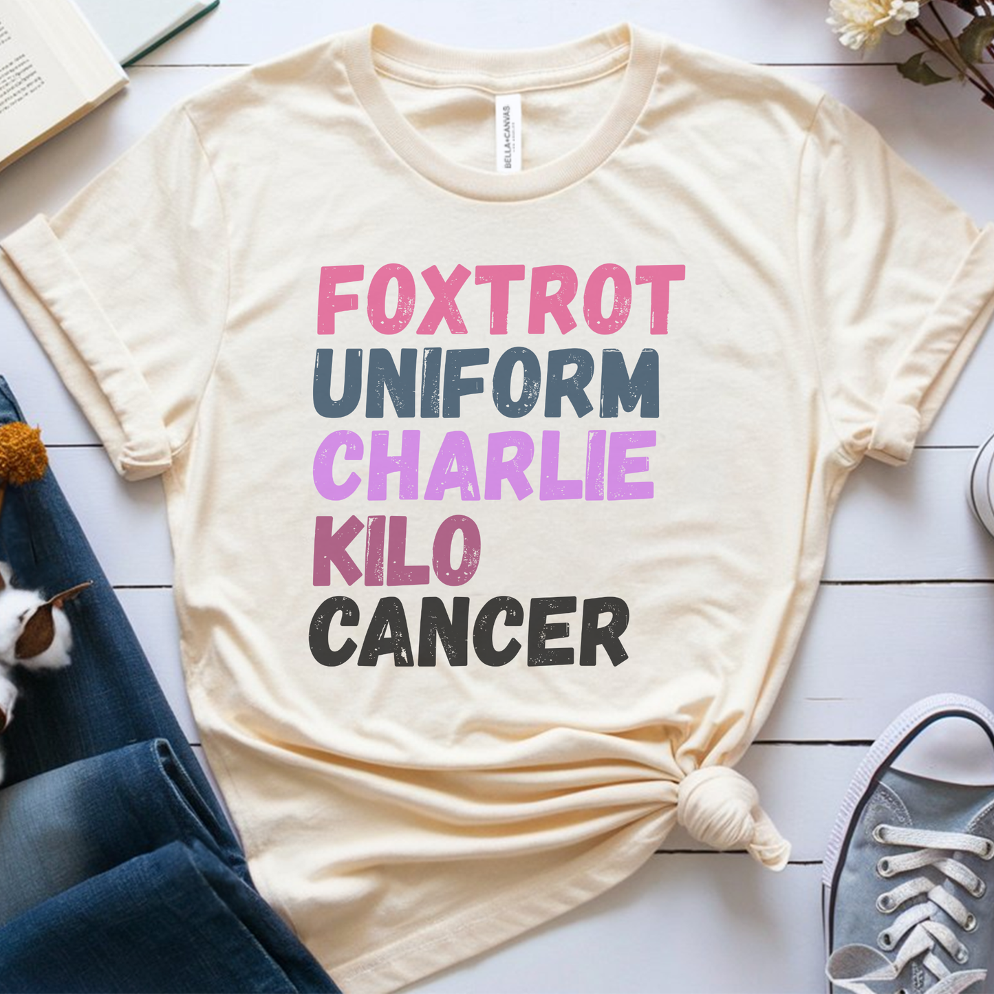 Foxtrot🎗️ Cancer Support T-shirt