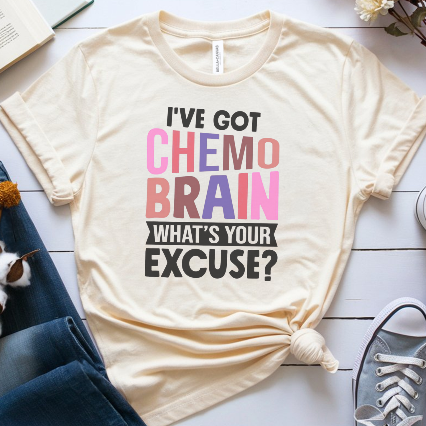 Chemo Brain🎗️ Cancer Support T-shirt