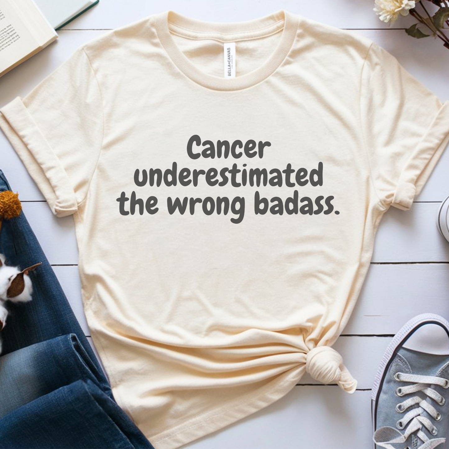 Underestimated🎗️ Cancer Support T-shirt
