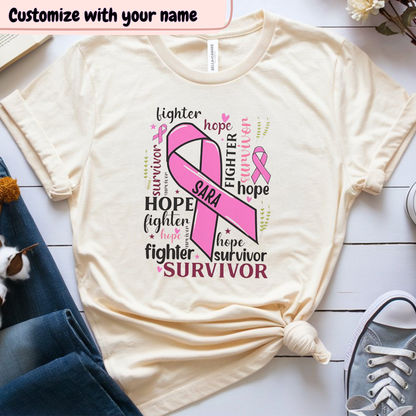 Lighter🎗️(PERSONALIZED) Cancer Support T-shirt