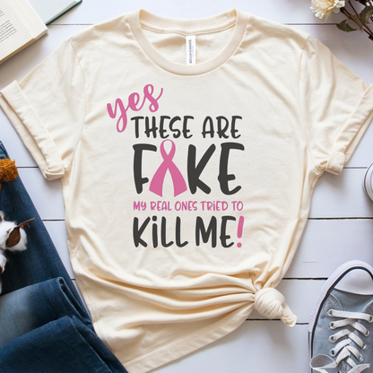 Fake🎗️Cancer Support T-shirt
